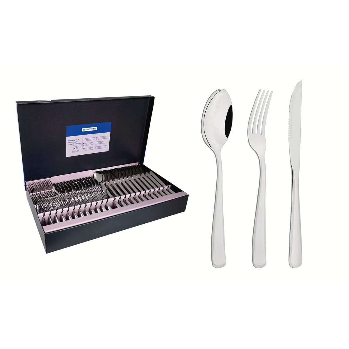 FAQUEIRO ACO INOX 72 PCS PACIFIC