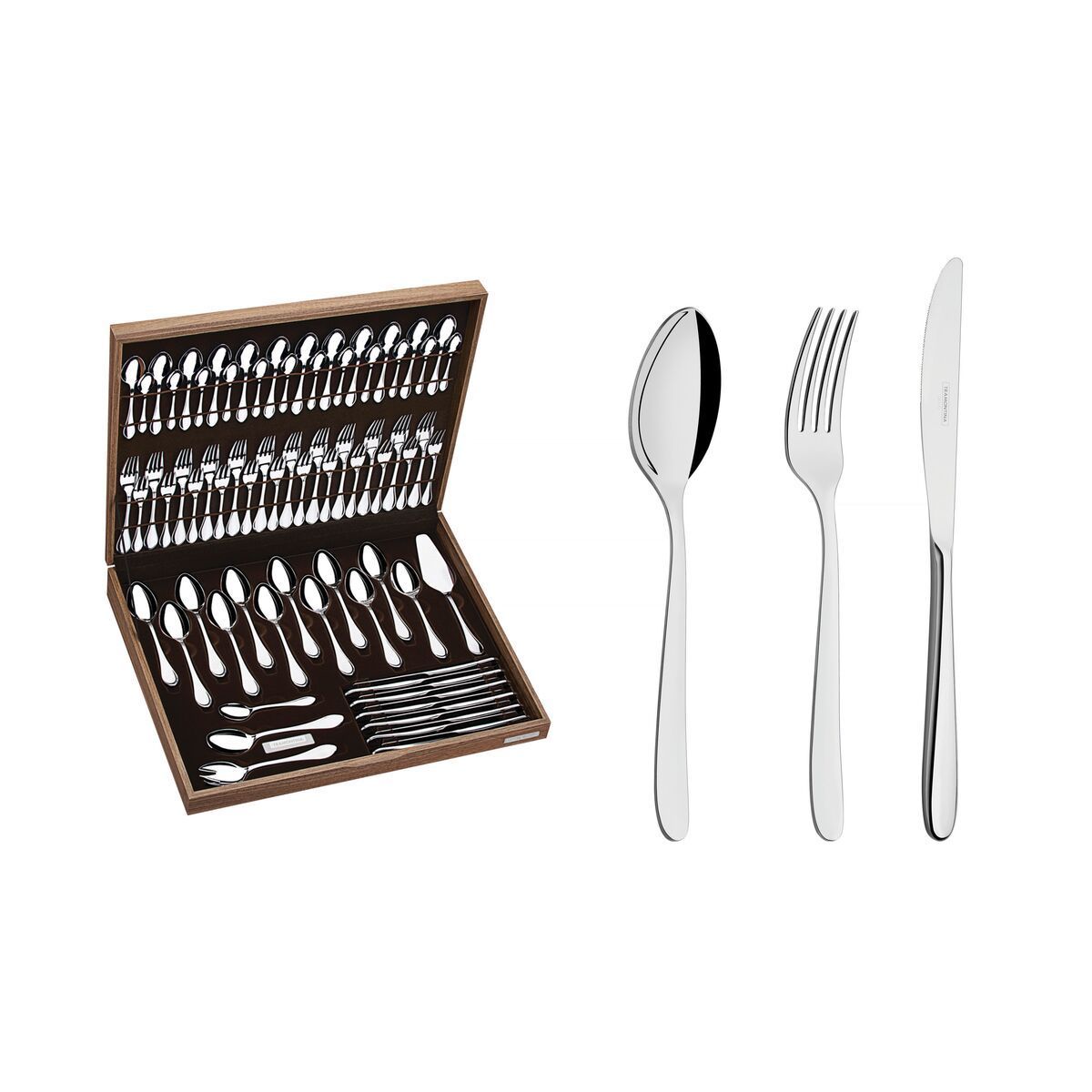 FAQUEIRO ACO INOX 76PC.C/EST.CANNES