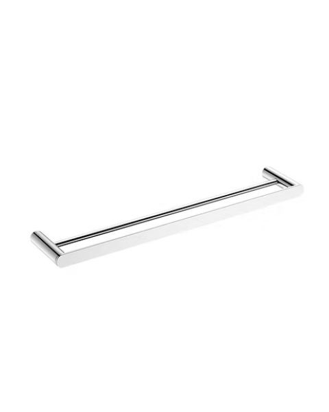 PORTA TOALHA DUPLO BANHO 60CM - AÇO 304 POLIDO 