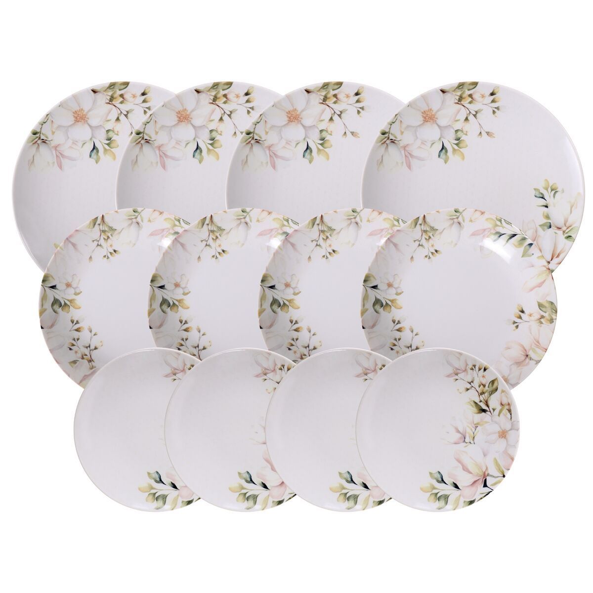 JOGO DE PRATOS 12 PCS MAGNOLIA