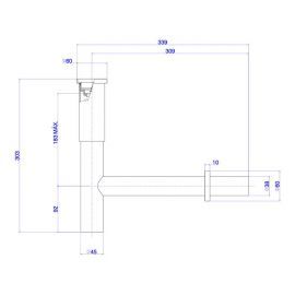 DECA SIFAO P/LAV 1 X 11/2 SLIM-GL RD 1684.GL.100.112.RD