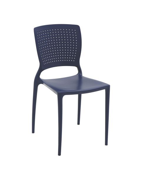 Conjunto 4 Cadeiras Tramontina Summa Safira em Polipropileno e Fibra de Vidro Azul Yale