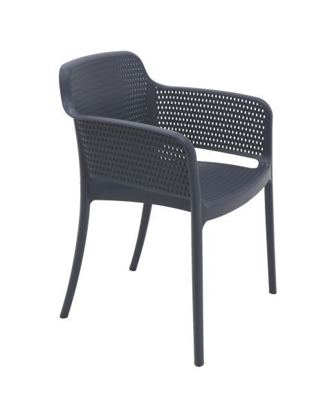 Conjunto 4 Cadeiras Tramontina Summa Gabriela em Polipropileno e Fibra de Vidro Azul Navy