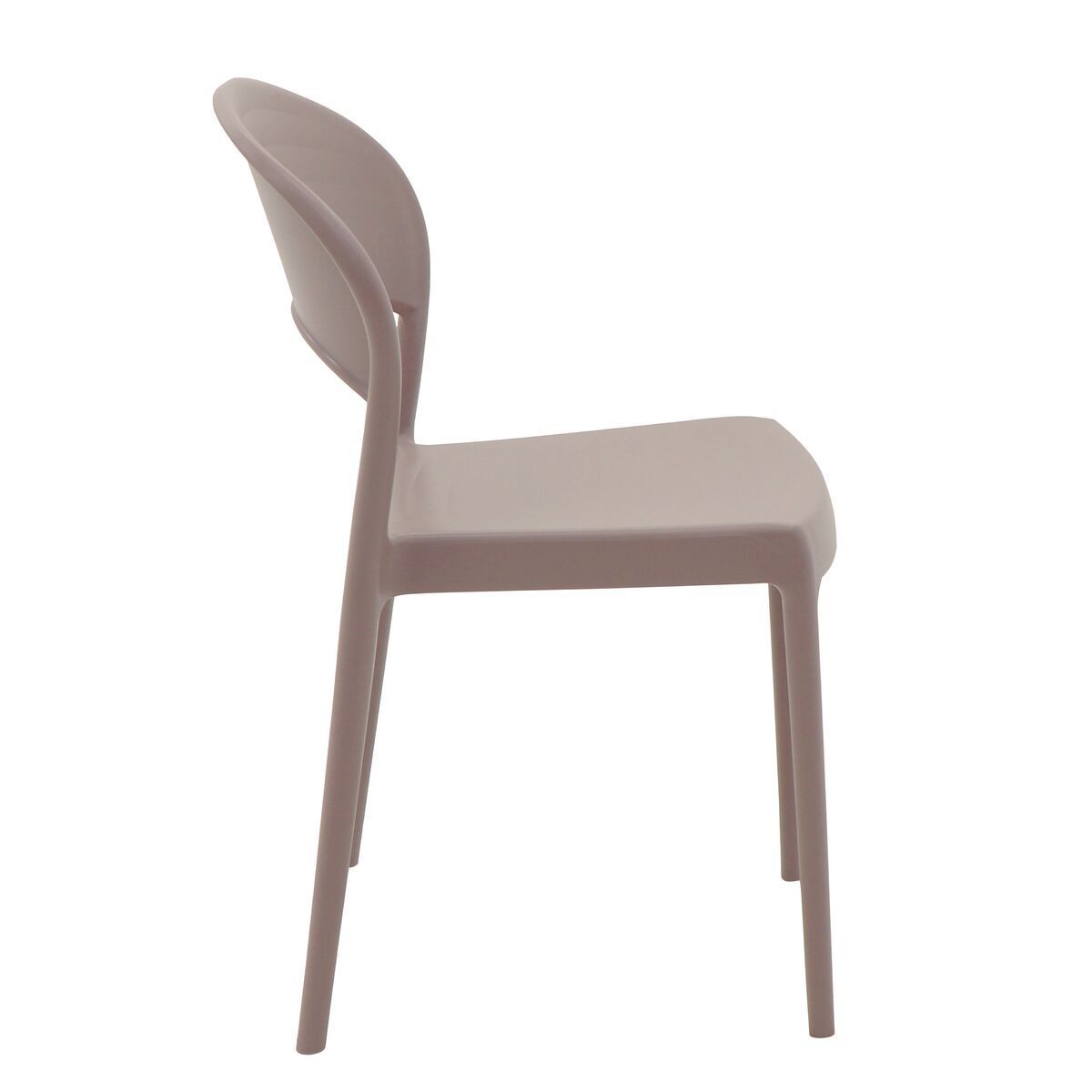 Conjunto 4 Cadeiras Tramontina Summa Sissi Eco em Polipropileno e Fibra de Vidro Fechada Camurça