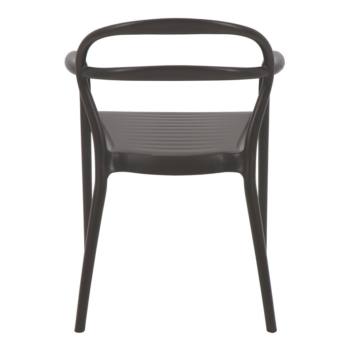 Conjunto 4 Cadeiras Tramontina Summa Sissi em Polipropileno e Fibra de Vidro com Braços Marrom