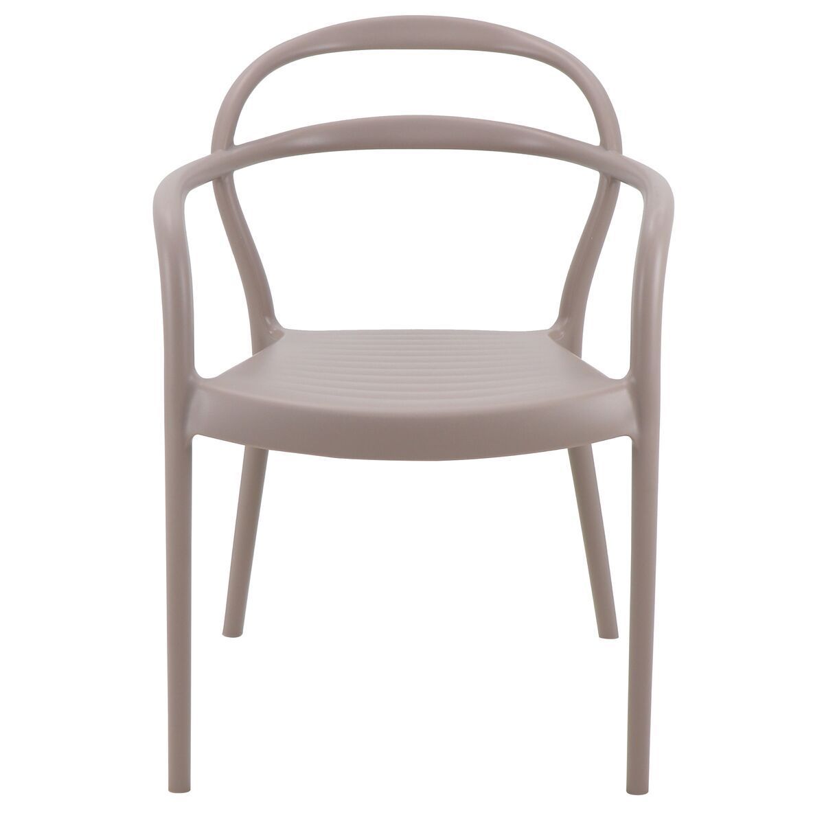 Conjunto 4 Cadeiras Tramontina Summa Sissi em Polipropileno e Fibra de Vidro com Braços Camurça