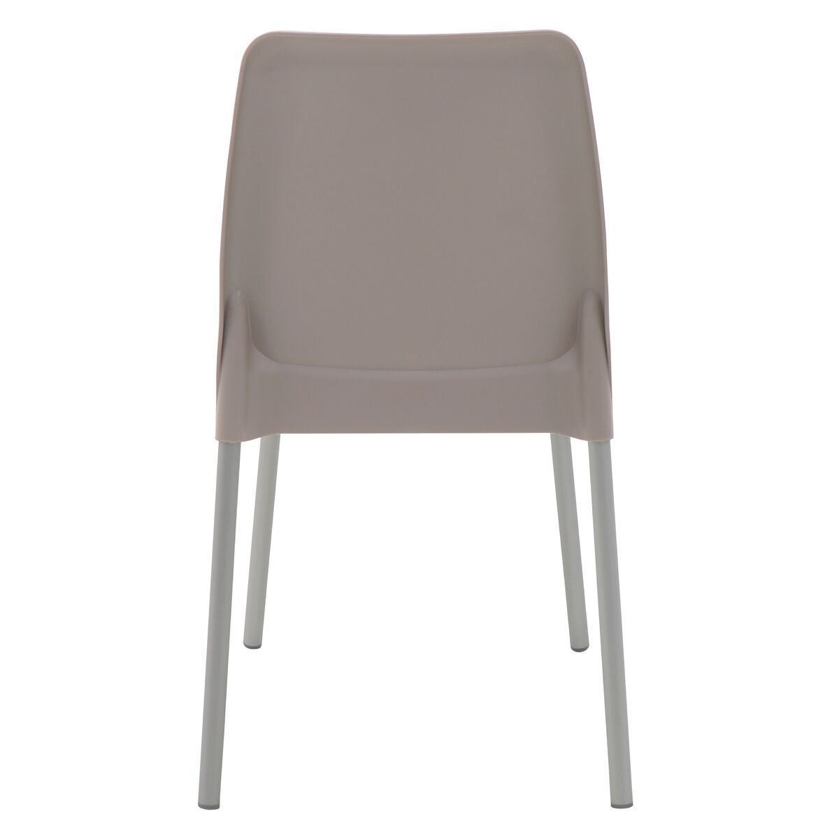 Conjunto 4 Cadeiras Tramontina Summa Vanda em Polipropileno Camurça com Pernas em Alumínio