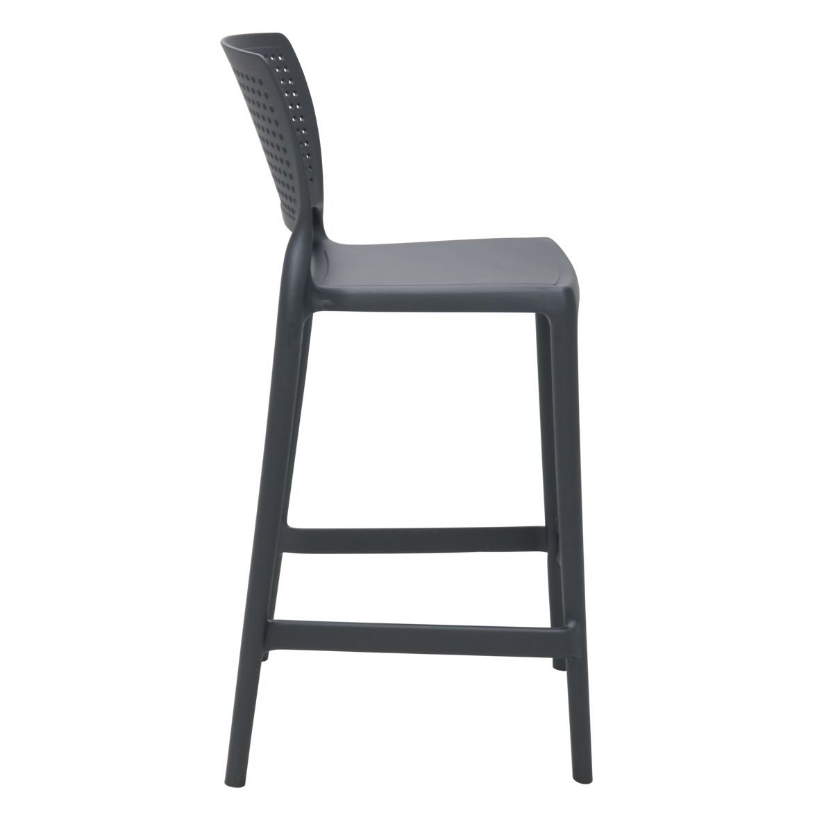 Conjunto 4 Cadeiras Tramontina Summa Safira Alta Residência em Polipropileno e Fibra de Vidro Grafite