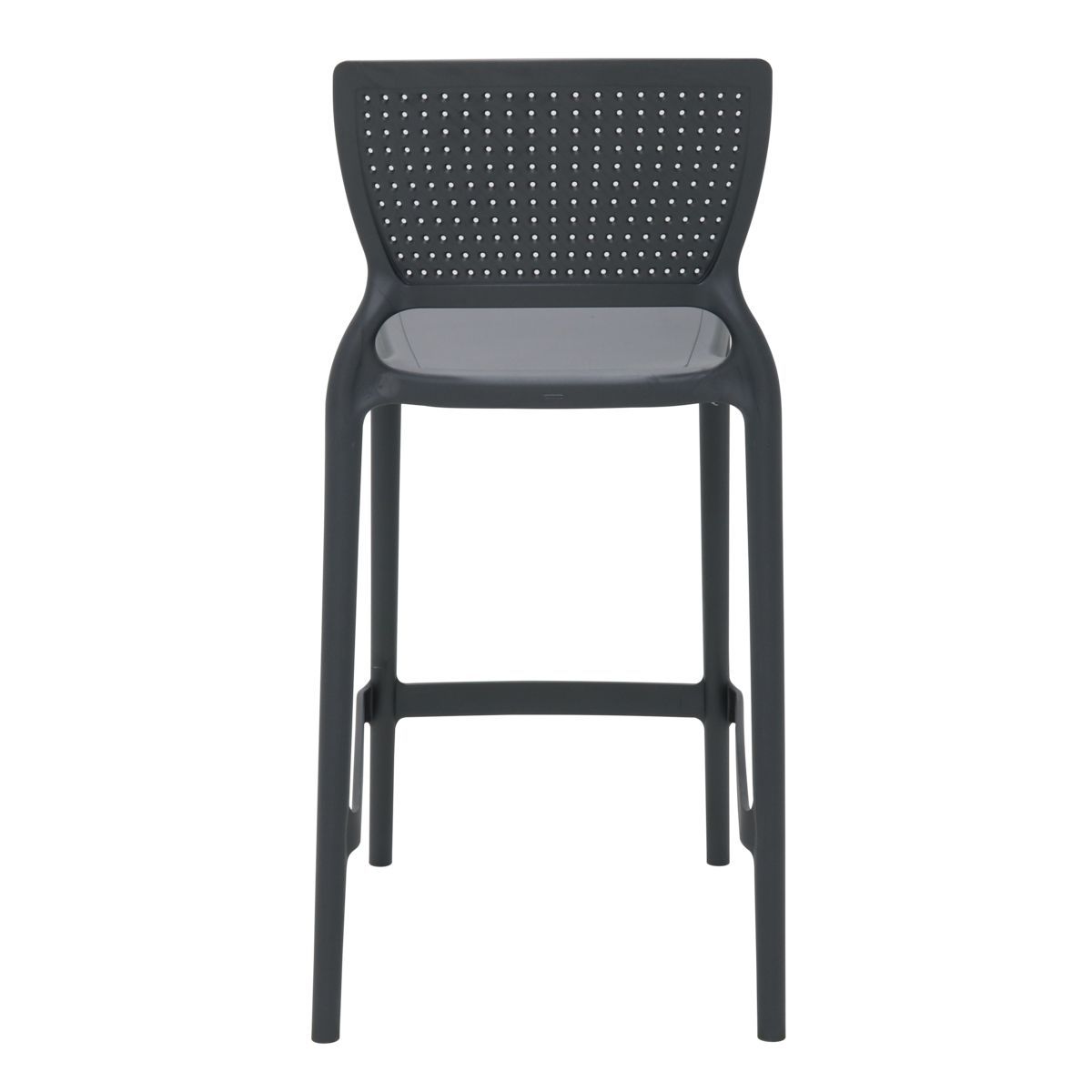 Conjunto 4 Cadeiras Tramontina Summa Safira Alta Residência em Polipropileno e Fibra de Vidro Grafite