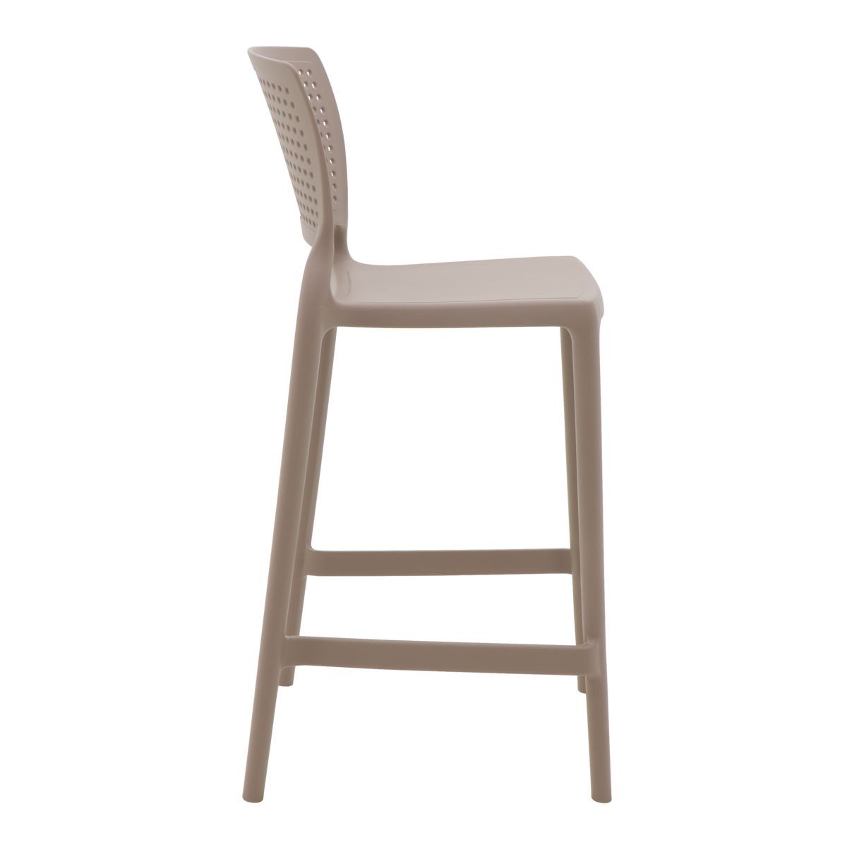 Conjunto 4 Cadeiras Tramontina Summa Safira Alta Residência em Polipropileno e Fibra de Vidro Camurça