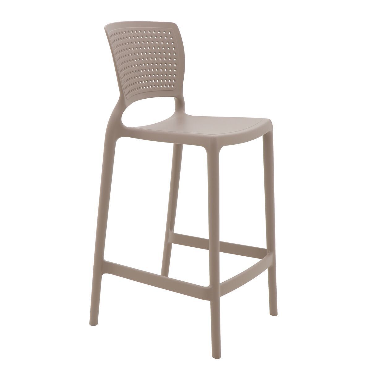 Conjunto 4 Cadeiras Tramontina Summa Safira Alta Residência em Polipropileno e Fibra de Vidro Camurça