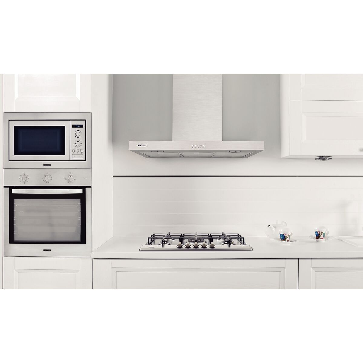 Coifa de Parede Tramontina New Dritta Wall 90 em Aço Inox 90 cm 127 V