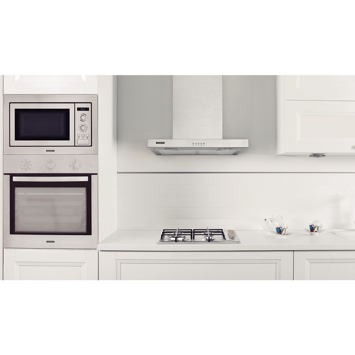 Coifa de Parede Tramontina New Dritta Wall 60 em Aço Inox 60 cm 127 V