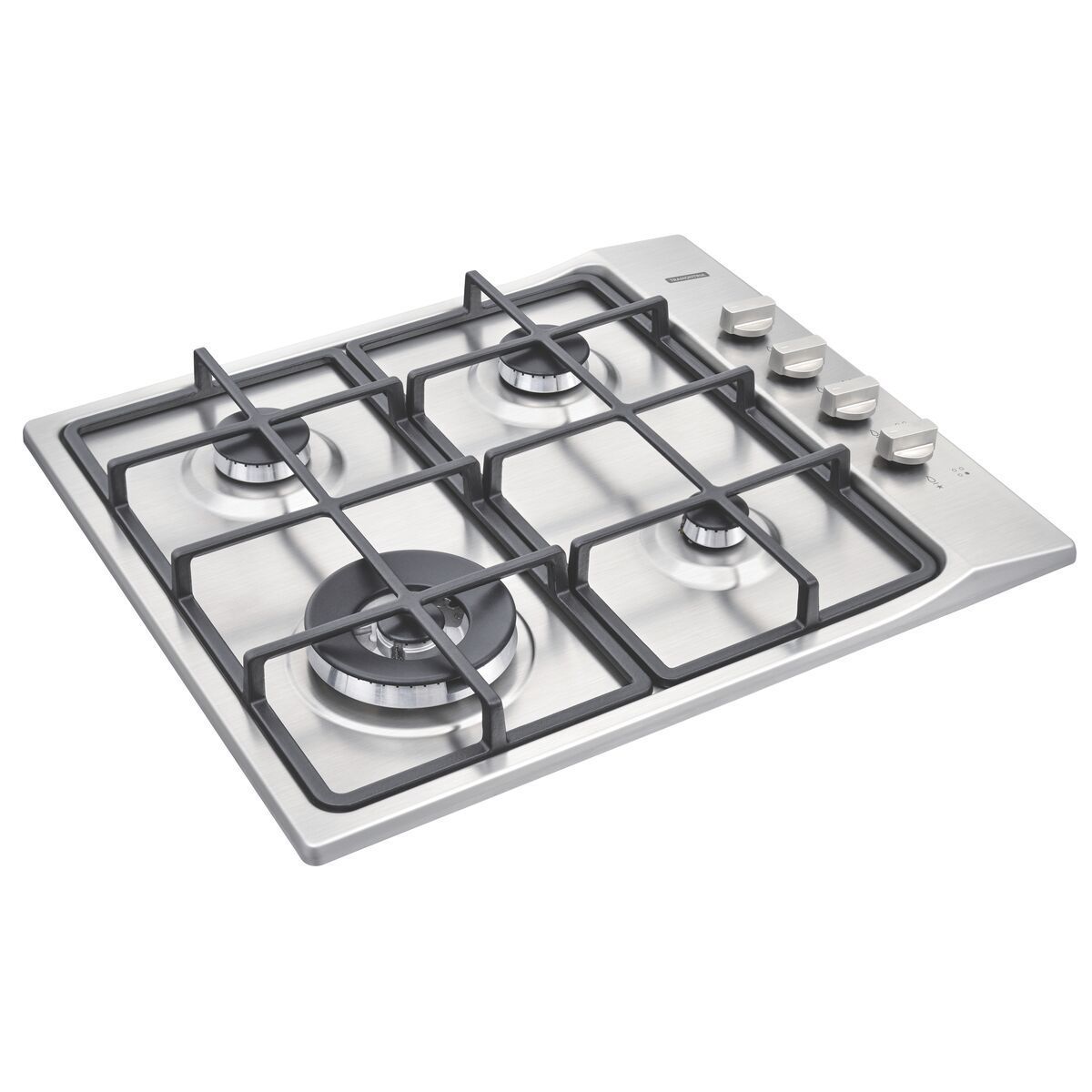 Cooktop a Gás Tramontina Square em Aço Inox com Trempes em Ferro Fundido e Acendimento Superautomático 4 Queimadores