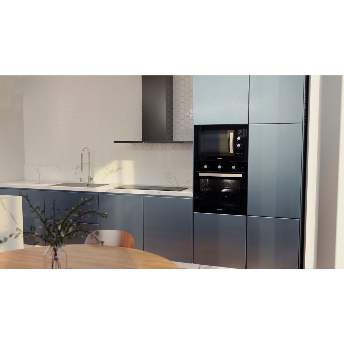 Micro-ondas de Embutir Tramontina Glass Cook 60 25 L em Vidro Temperado com Acabamento Preto 8 Funções 220 V