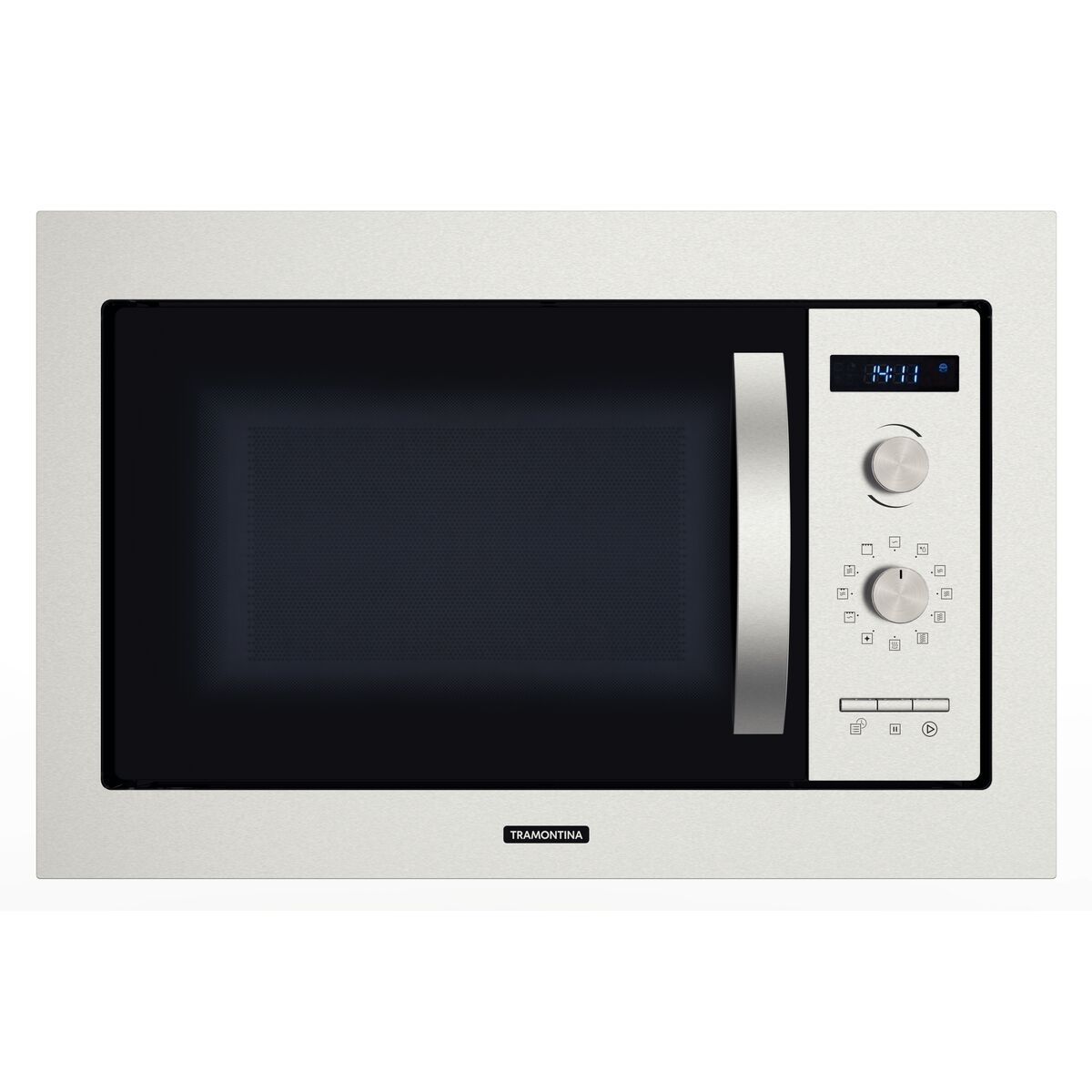 Micro-ondas de Embutir Tramontina Inox 60 25 L em Aço Inox com Acabamento Acetinado 8 Funções 220 V