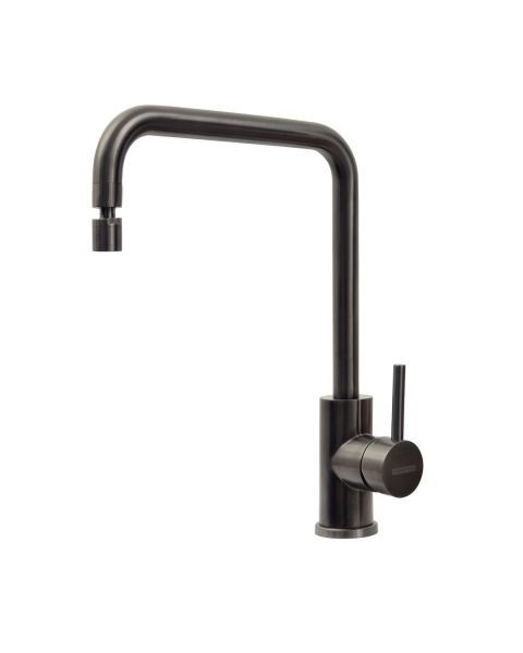 Monocomando Tramontina Angolare em Aço Inox com Bica Articulada e revestimento PVD Black