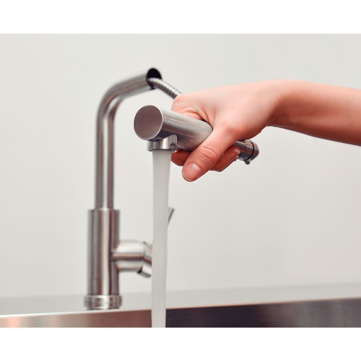 Monocomando Tramontina Monde Plus em Aço Inox e acabamento Acetinado com Extensor