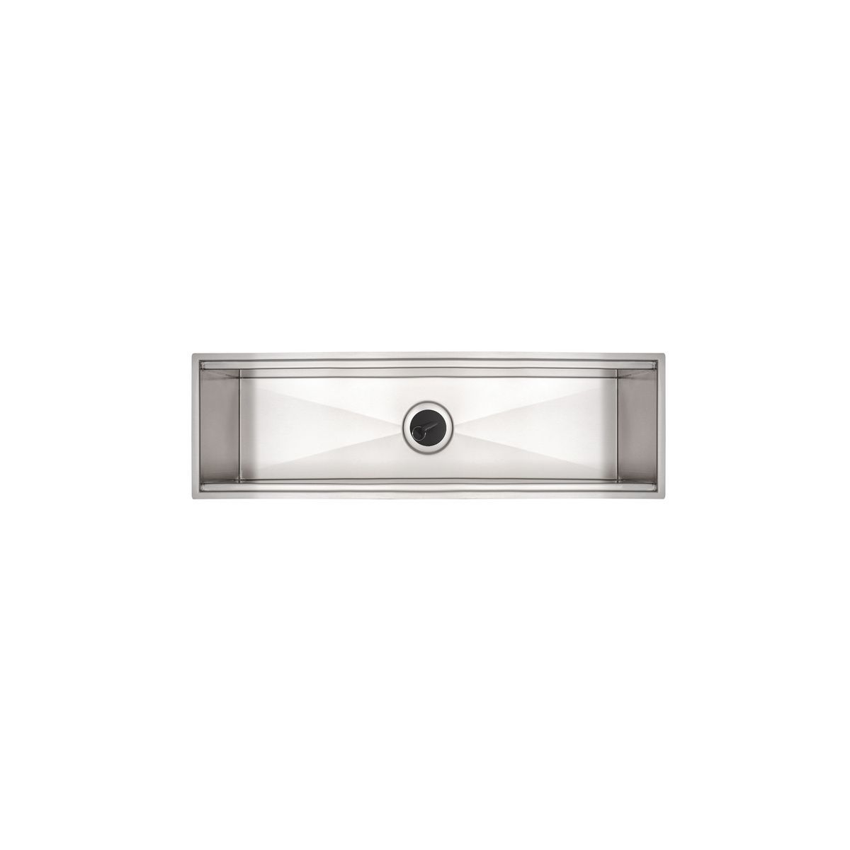 Canal Organizador em Aço Inox Tramontina para Sobrepor com Acabamento Acetinado 60x18 cm