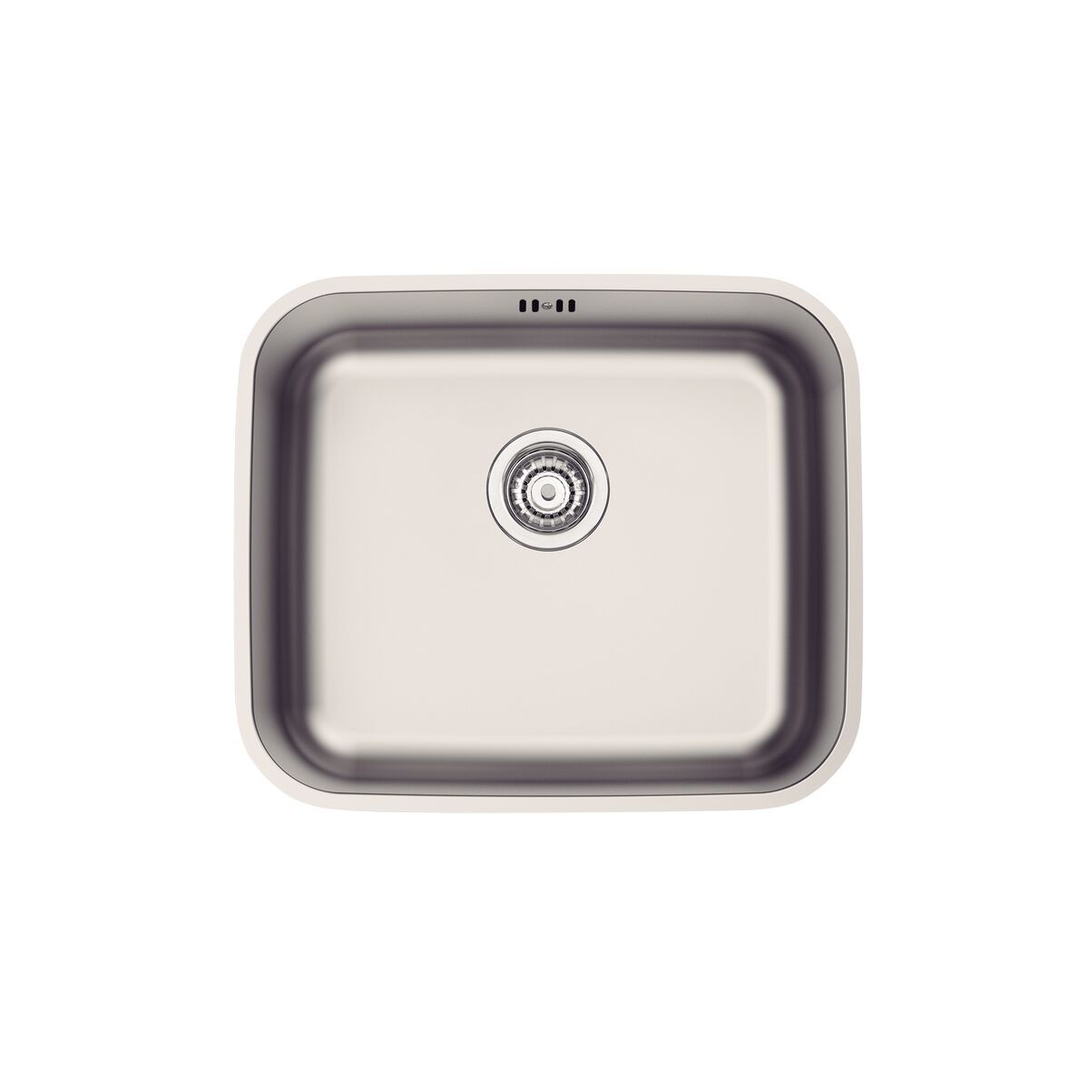 Cuba de Embutir Tramontina Dora 40 BL R6 em Aço Inox Escovado com Válvula e escape 40x34 cm