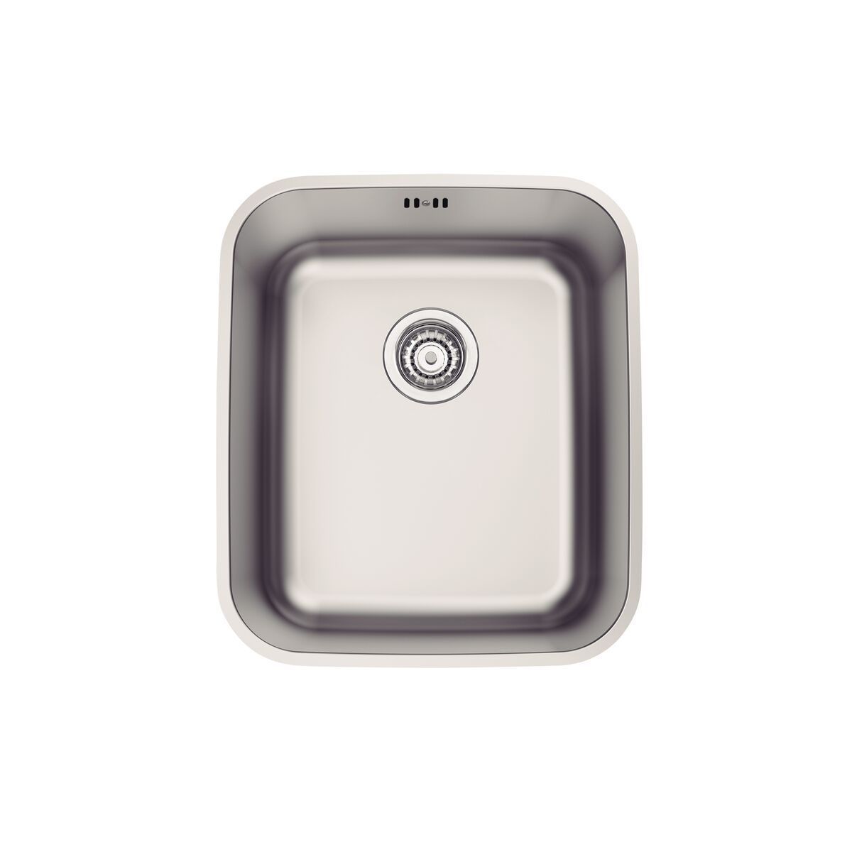 Cuba de Embutir Tramontina Dora 34 BL R6 em Aço Inox Escovado com Válvula e escape 34x40 cm