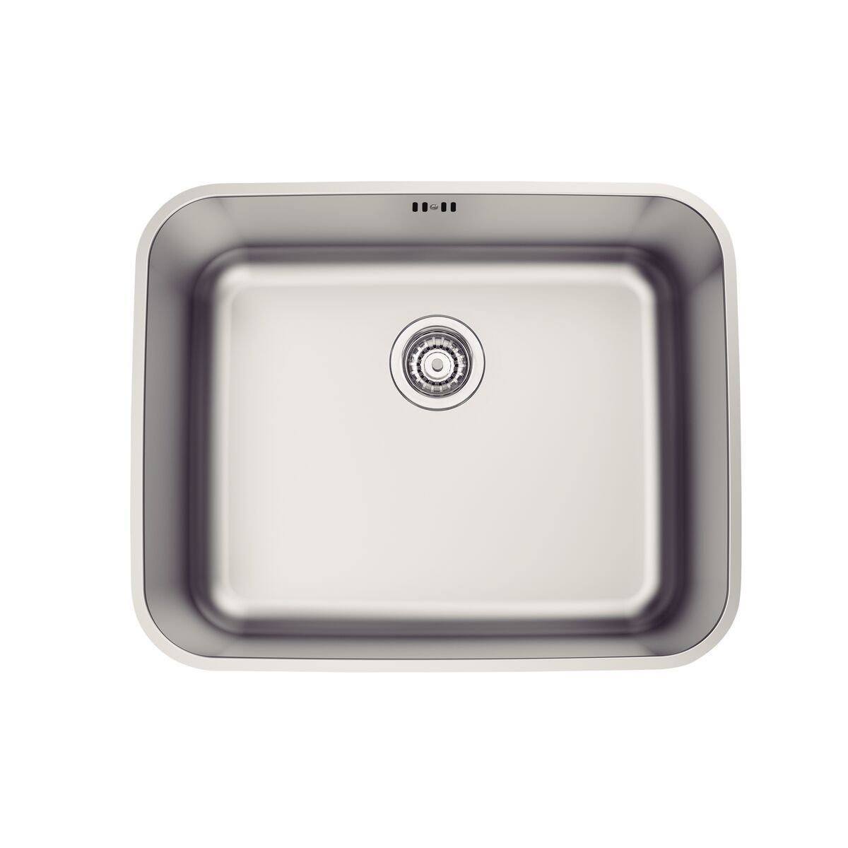 Cuba de Embutir Tramontina Dora 50 BL R6 em Aço Inox Escovado com Válvula e escape 50x40 cm