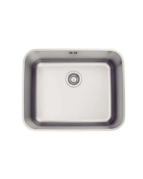 Cuba de Embutir Tramontina Dora 50 BL R6 em Aço Inox Escovado com Válvula e escape 50x40 cm