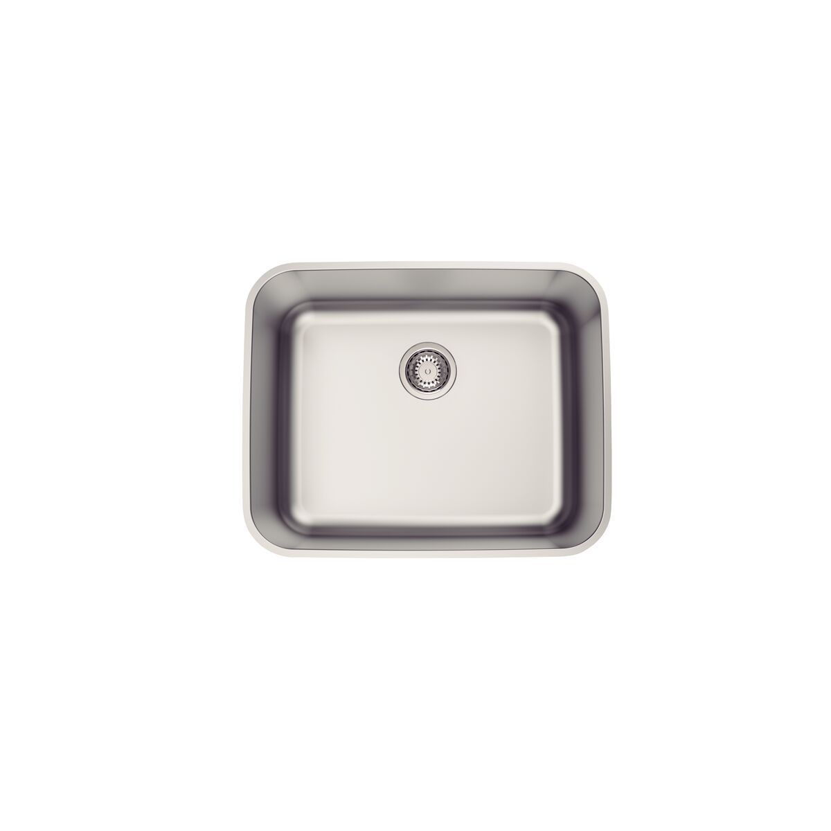 Cuba de Embutir Tramontina Dora 50 BL R6 em Aço Inox Escovado com Válvula 50x40 cm