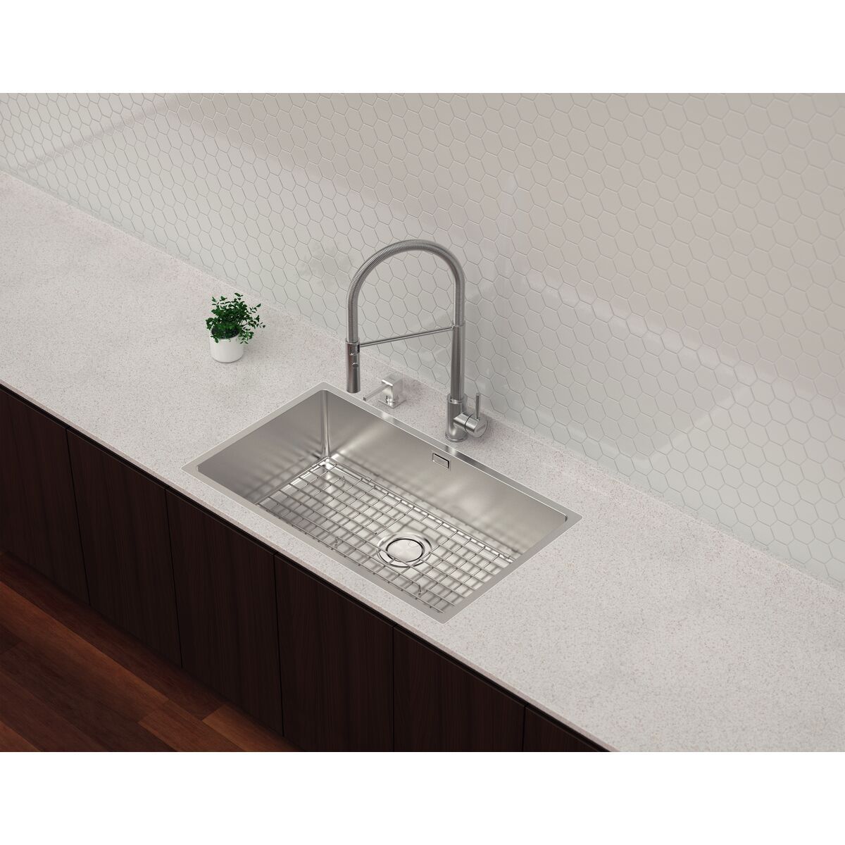 Grade Aramada Tramontina Design Collection em Aço Inox para Cubas Quadrum 70