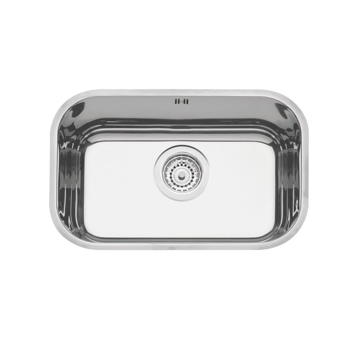 Cuba de embutir Tramontina Lavínia 47 BL em aço inox alto brilho 47x30 cm