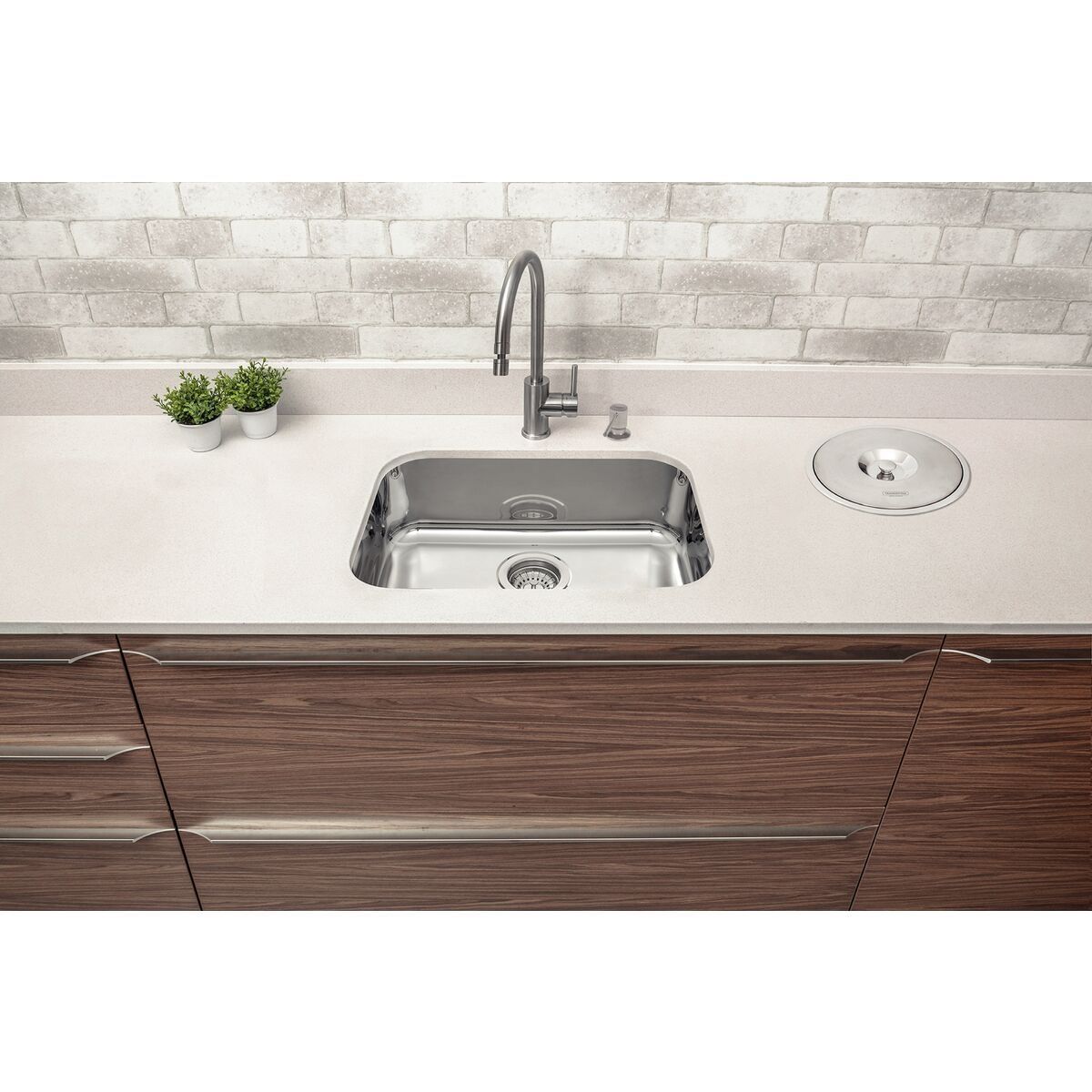 Cuba de embutir Tramontina Lavínia 48 BL em Aço Inox Alto Brilho 48x34 cm