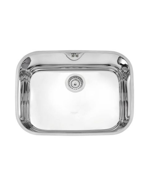 Cuba de embutir Tramontina Lavínia 48 BL em aço inox alto brilho 48x34 cm