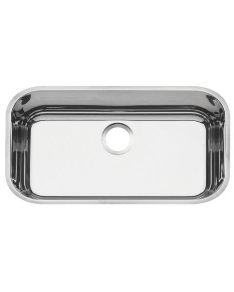 Cuba de embutir Tramontina Lavínia 56 BL em aço inox alto brilho 56x34 cm