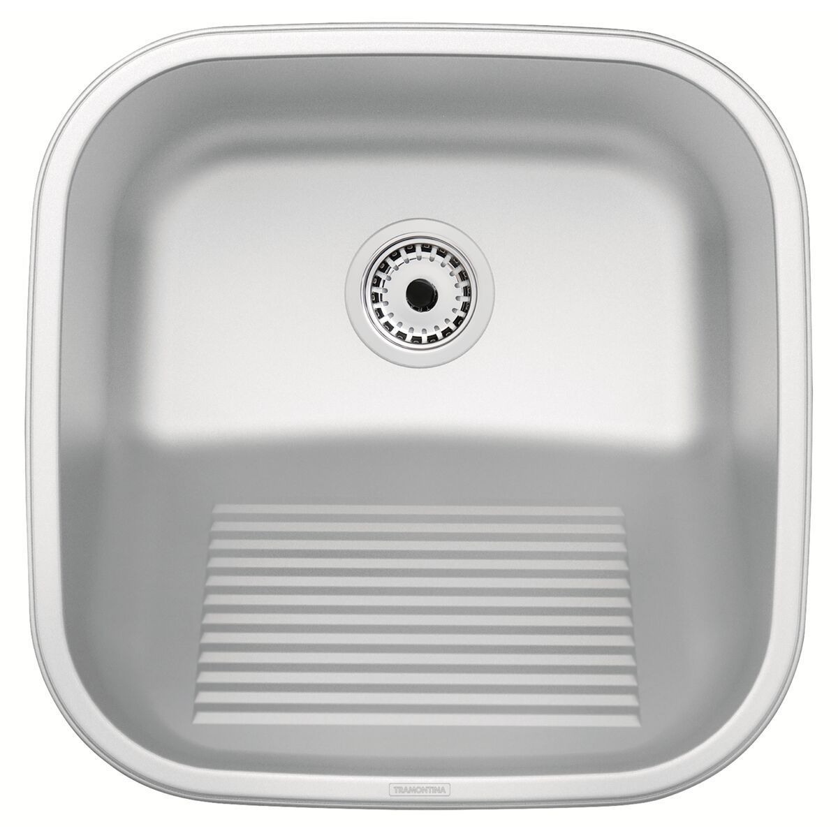 Tanque de Encaixe Tramontina Hera Compact 25L em Aço Inox Escovado 40x40 cm