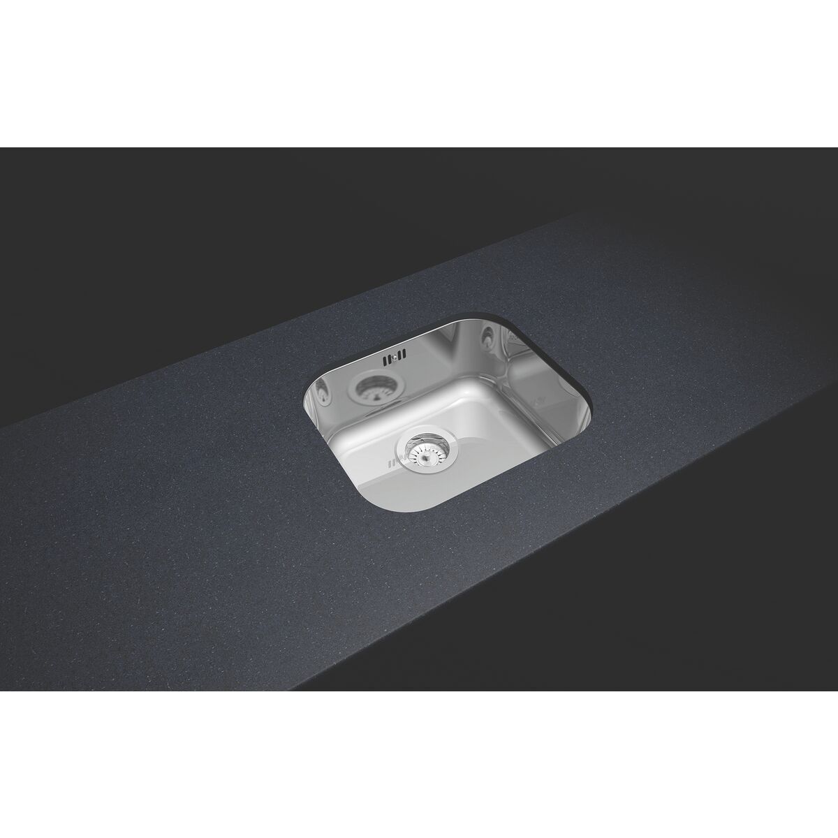 Cuba de embutir Tramontina Lavínia 40 BL em aço inox alto brilho 40x34 cm