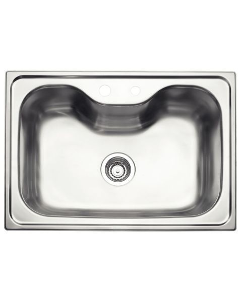 Cuba Tramontina Undermount Morgana em Aço Inox com Acabamento Escovado 69x49 cm com Dosador de Sabão, Tábua e Cesto Aramado