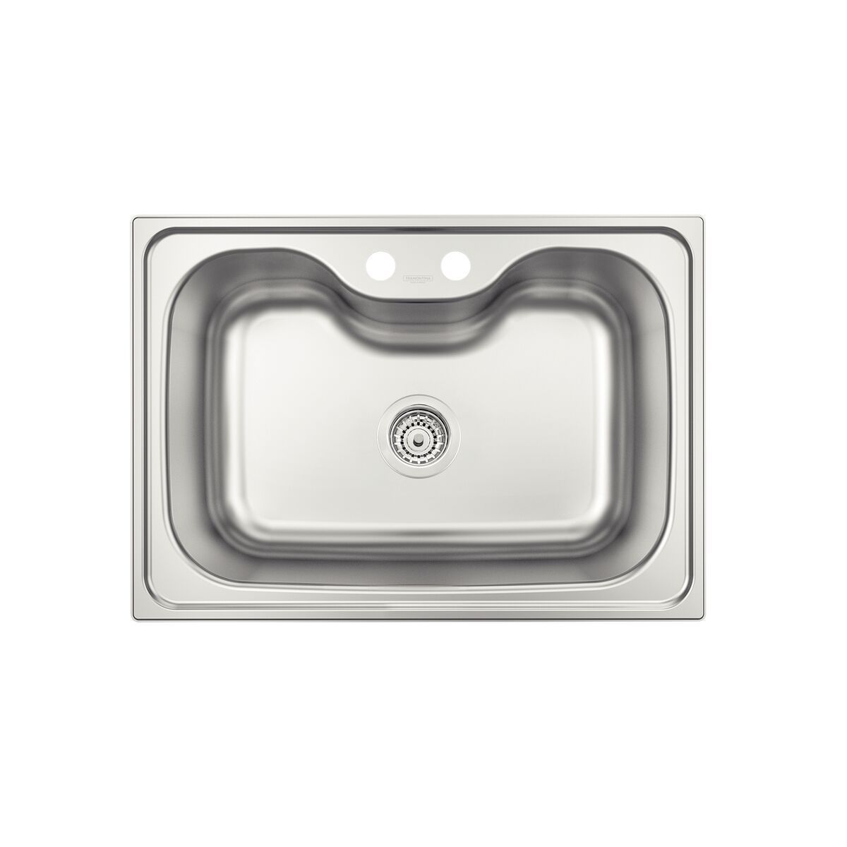 Cuba Tramontina Morgana 60 FX Undermount em Aço Inox Escovado com Válvula, Dosador de Sabão e Cesto aramado