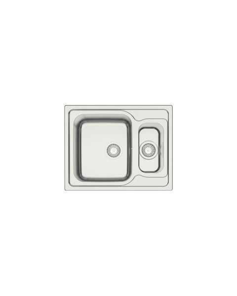 Cuba de Sobrepor Tramontina Marea Deep 1.5C 34 em Aço Inox com Acabamento Escovado 62 x 50 cm com Válvula