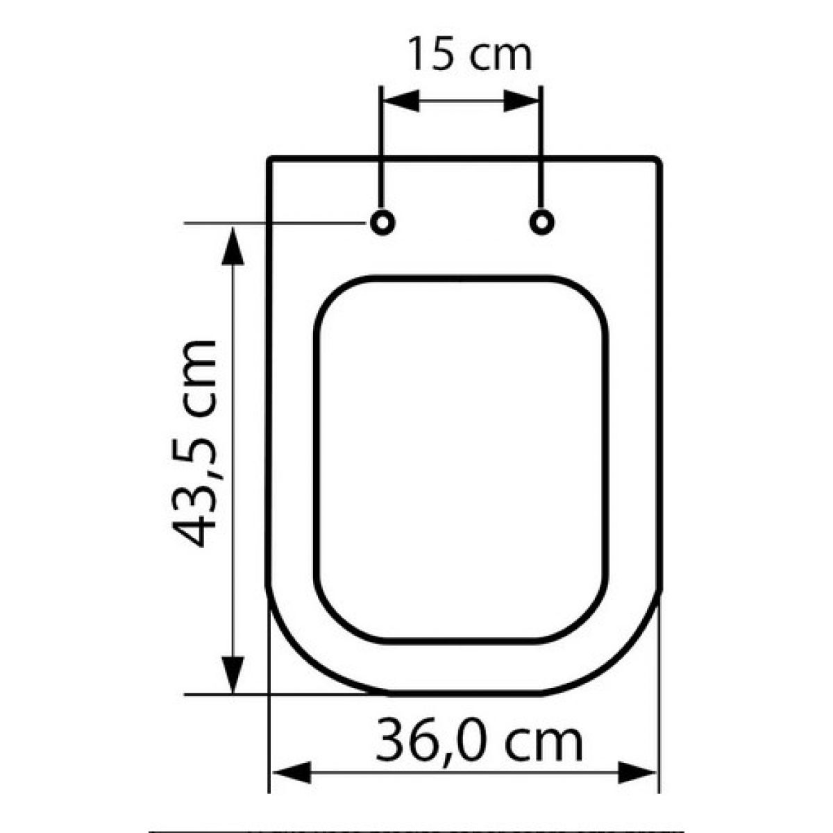 TUPAN ASSENTO TERMOFIXO QUADRA  SOFT CLOSE BRANCO