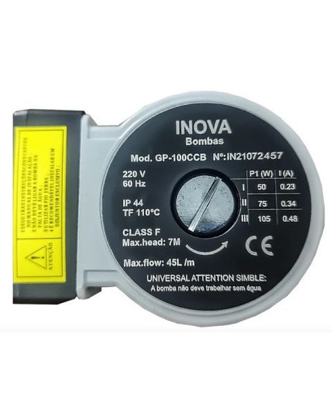 INOVA BOMBA CIRCULADORA GP-100CCB (Lat&atilde;o - 220V)