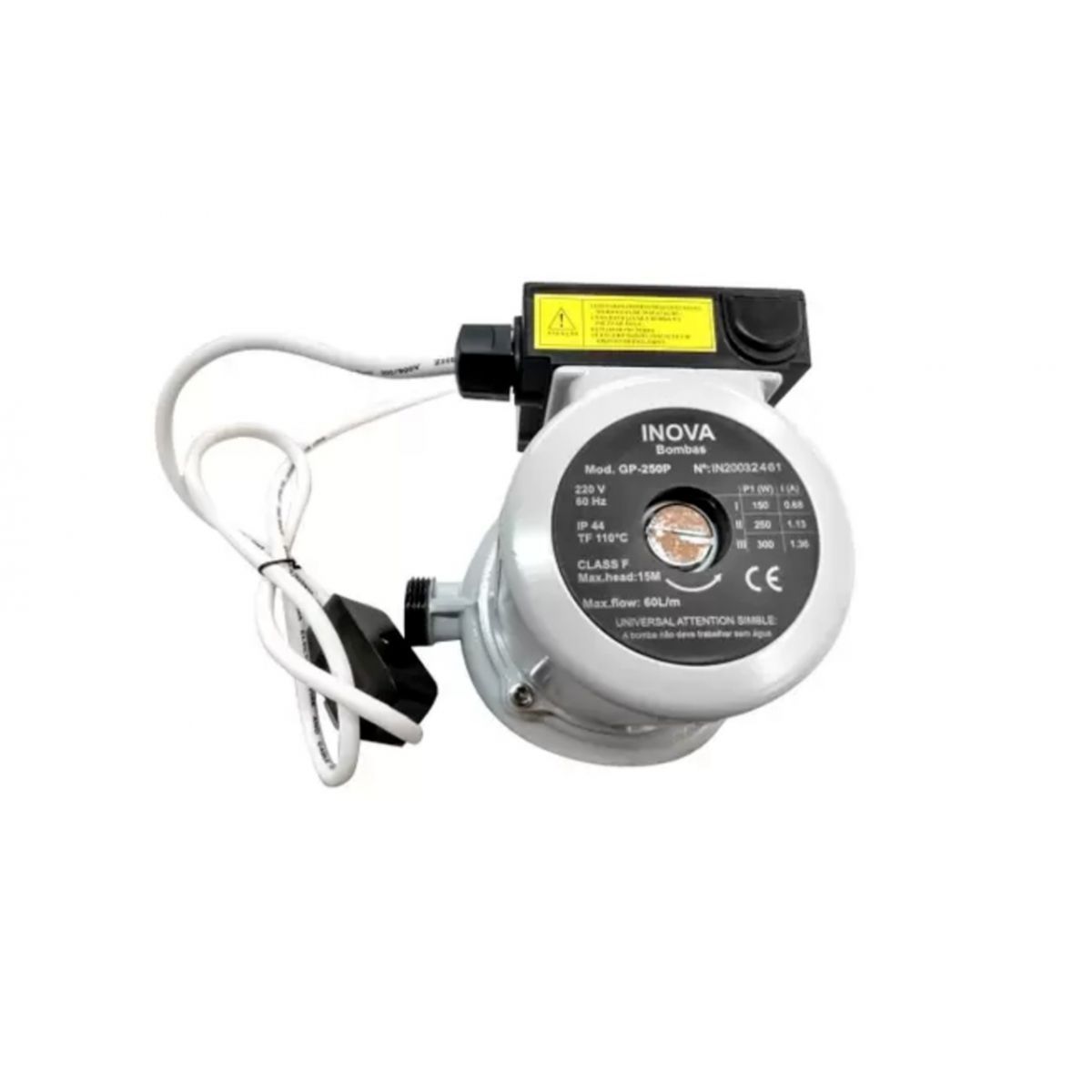 INOVA BOMBA PRESSURIZADA GP-250P (Ferro - 127V / 220V