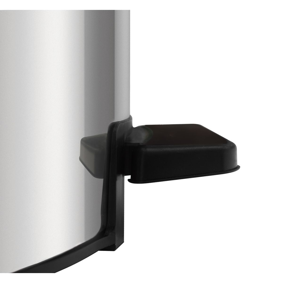 Lixeira com Pedal Tramontina Loop em A&ccedil;o Inox com Acabamento Polido e Balde Interno 3 L