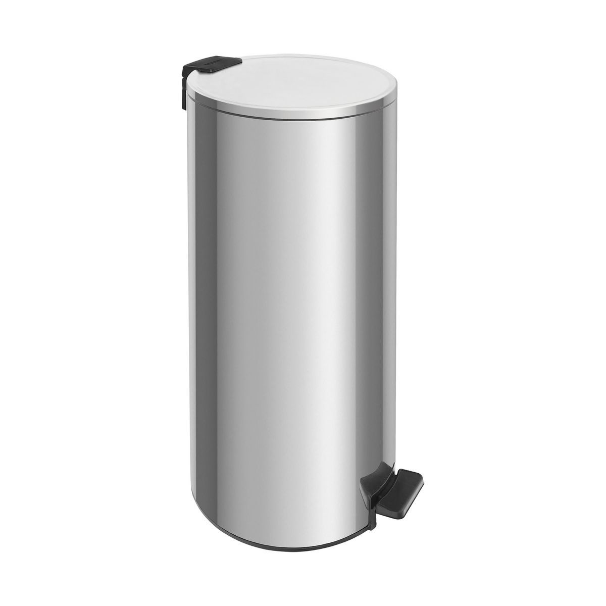 Lixeira com Pedal Tramontina Loop em A&ccedil;o Inox com Acabamento Polido e Balde Interno 30 L