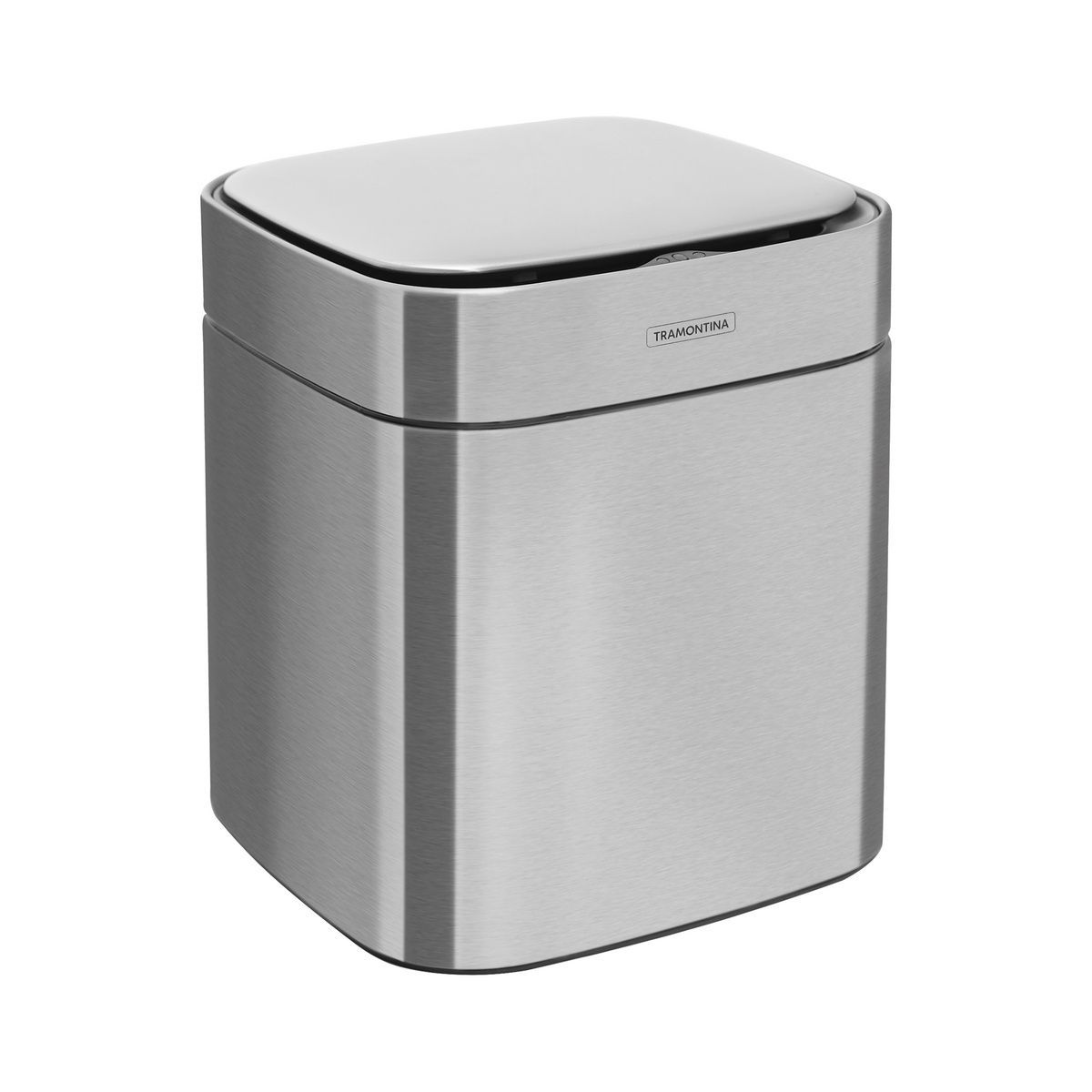 Lixeira Tramontina Sense Square Autom&aacute;tica com Sensor em A&ccedil;o Inox com Acabamento Acetinado 8 L