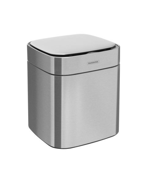 Lixeira Tramontina Sense Square Autom&aacute;tica com Sensor em A&ccedil;o Inox com Acabamento Acetinado 8 L