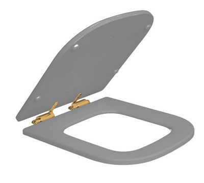 Assento Poliéster Polo Cinza Fosco Deca: Elegância e Durabilidade para Seu Banheiro 