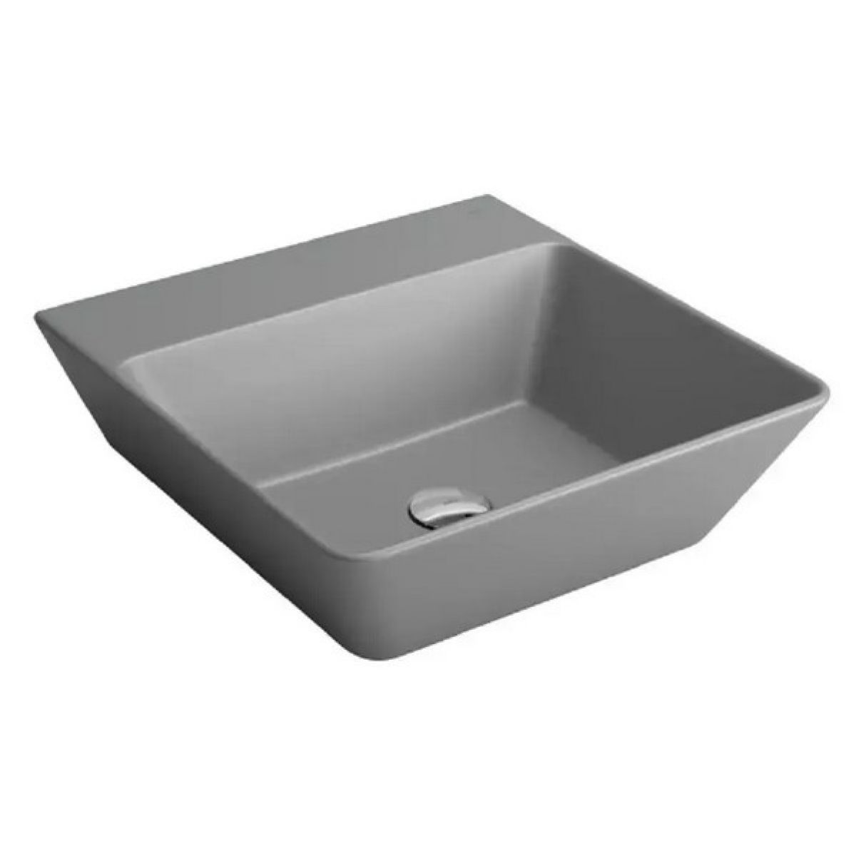 Cuba de Apoio Deca L.270 Quadrada 420mm Cinza Fosco