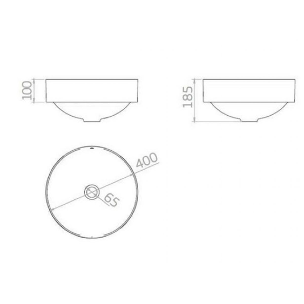 A Cuba de Sobrepor Deca Redonda Caramelo Fosco