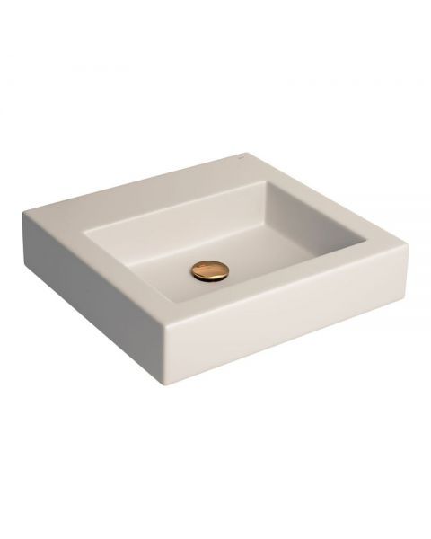  Cuba de Apoio Lavat&oacute;rio Quadrada 45X43cm Vanilla