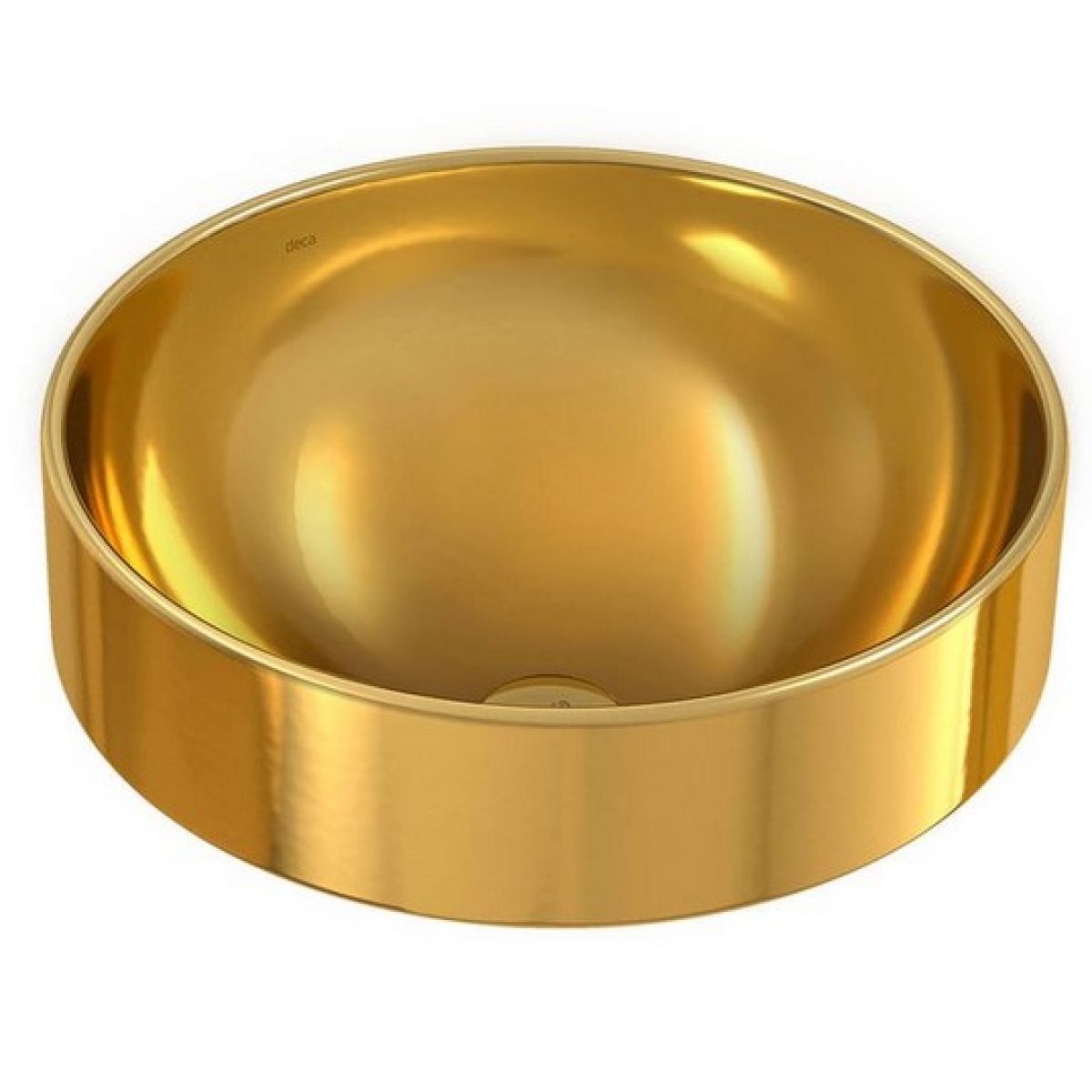 Cuba de Sobrepor Redonda 400mm Dourada
